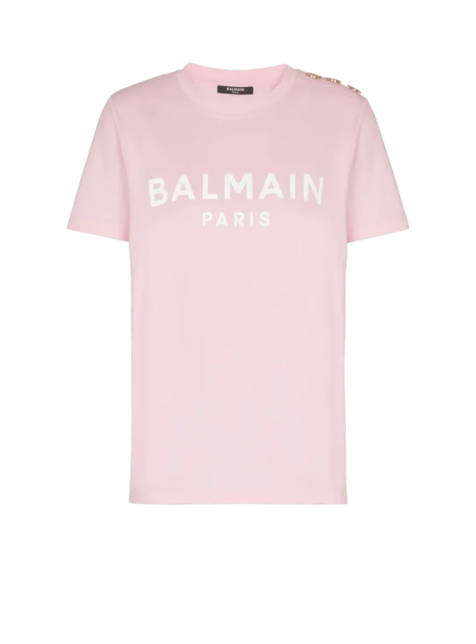 T-shirt med Balmain Paris-tryck T-shirt med Balmain Paris-tryck