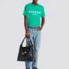 T-shirt med Balmain Paris-tryck