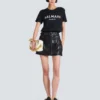 T-shirt med Balmain Paris-tryck T-shirt med Balmain Paris-tryck