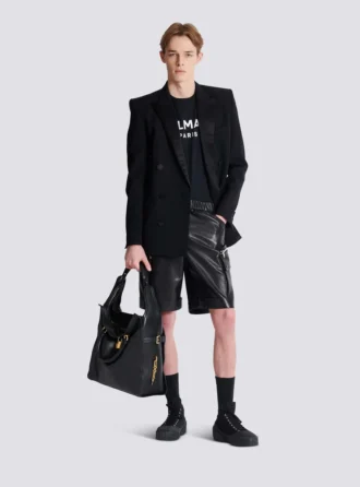 T-shirt med Balmain Paris-tryck
