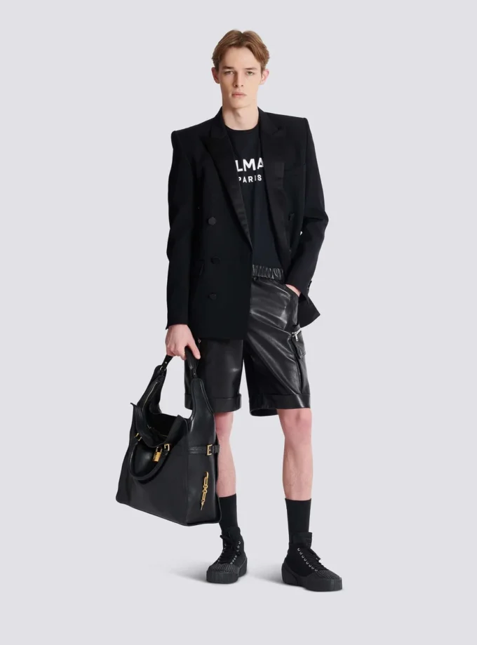 T-shirt med Balmain Paris-tryck T-shirt med Balmain Paris-tryck