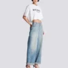 T-shirt med Balmain Paris-tryck T-shirt med Balmain Paris-tryck
