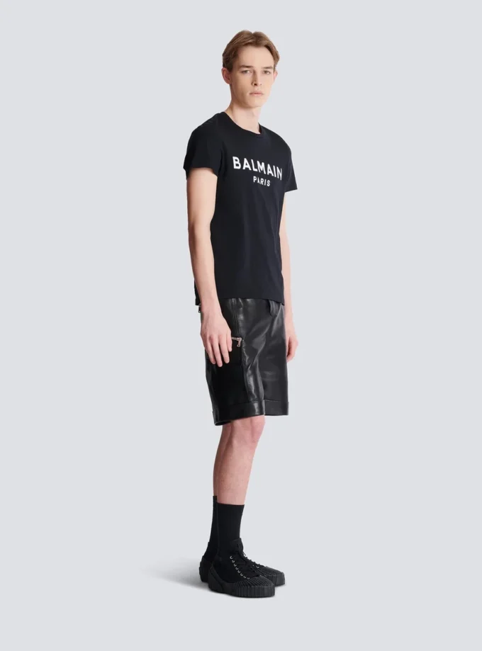 T-shirt med Balmain Paris-tryck T-shirt med Balmain Paris-tryck