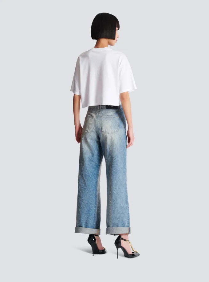 T-shirt med Balmain Paris-tryck T-shirt med Balmain Paris-tryck