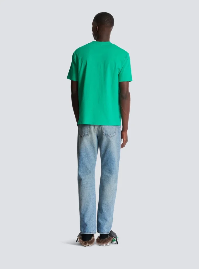 T-shirt med Balmain Paris-tryck
