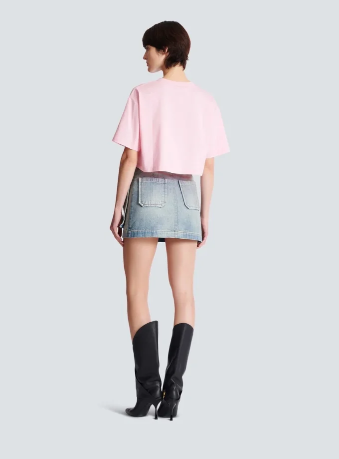 T-shirt med Balmain Paris-tryck T-shirt med Balmain Paris-tryck