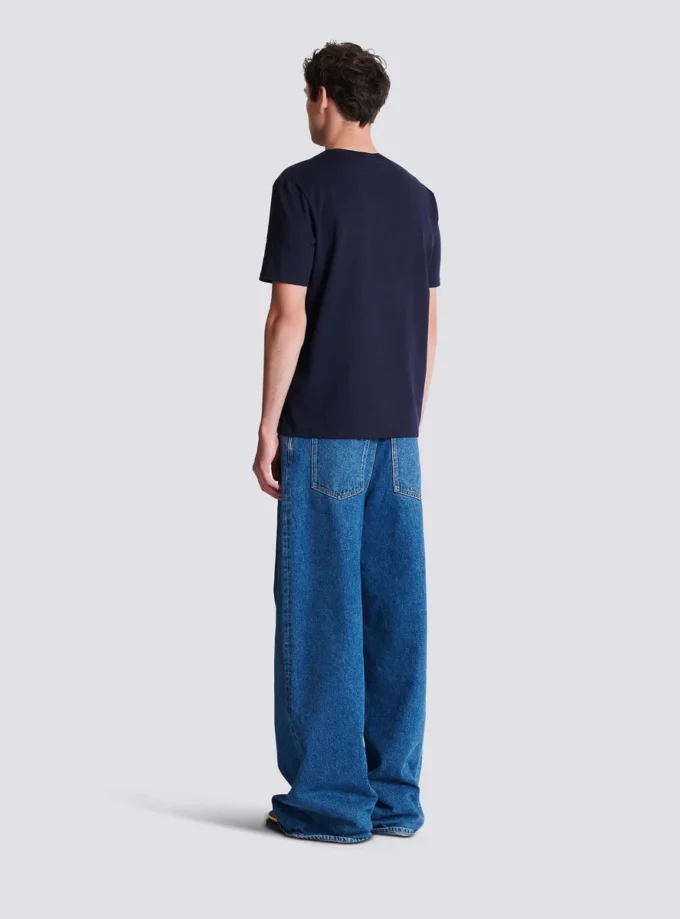 T-shirt med Balmain Paris-tryck