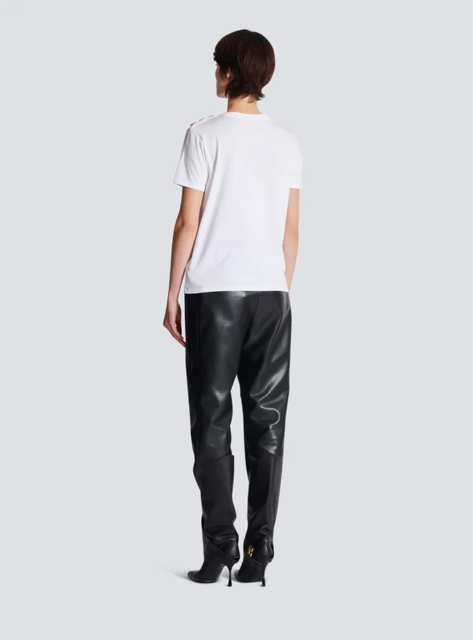 T-shirt med Balmain Paris-tryck T-shirt med Balmain Paris-tryck
