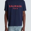 T-shirt med Balmain Paris-tryck T-shirt med Balmain Paris-tryck