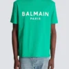 T-shirt med Balmain Paris-tryck