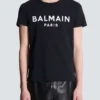 T-shirt med Balmain Paris-tryck T-shirt med Balmain Paris-tryck