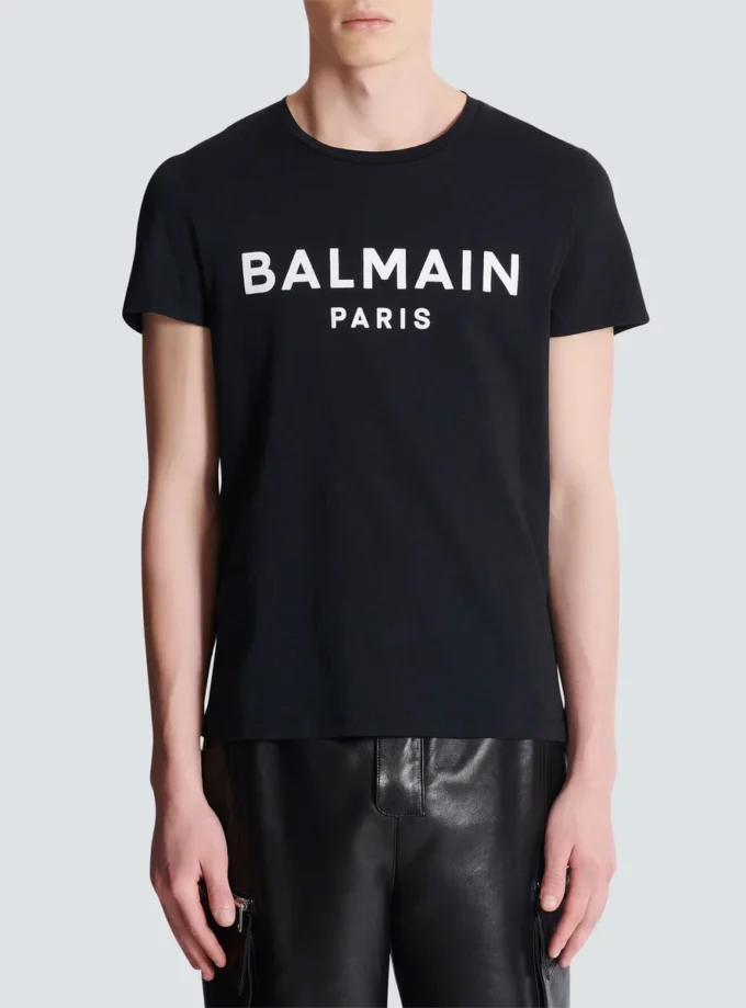 T-shirt med Balmain Paris-tryck T-shirt med Balmain Paris-tryck