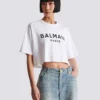 T-shirt med Balmain Paris-tryck T-shirt med Balmain Paris-tryck