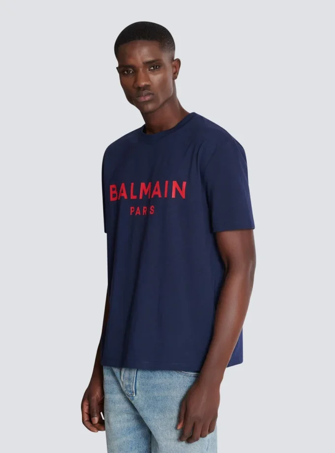 T-shirt med Balmain Paris-tryck T-shirt med Balmain Paris-tryck