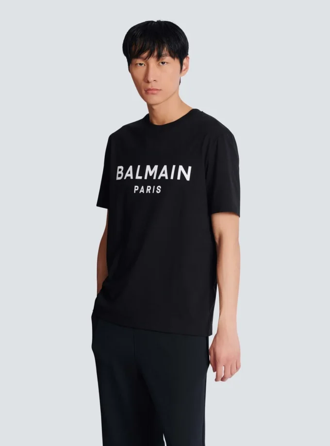 T-shirt med Balmain Paris-tryck T-shirt med Balmain Paris-tryck