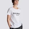 T-shirt med Balmain Paris-tryck T-shirt med Balmain Paris-tryck