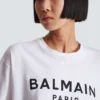 T-shirt med Balmain Paris-tryck T-shirt med Balmain Paris-tryck