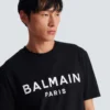 T-shirt med Balmain Paris-tryck T-shirt med Balmain Paris-tryck