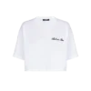 T-shirt med Balmain Signature-broderi T-shirt med Balmain Signature-broderi