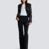 T-shirt med Balmain Signature-broderi T-shirt med Balmain Signature-broderi