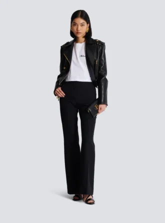 T-shirt med Balmain Signature-broderi