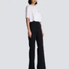 T-shirt med Balmain Signature-broderi T-shirt med Balmain Signature-broderi