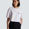 T-shirt med Balmain Signature-broderi T-shirt med Balmain Signature-broderi