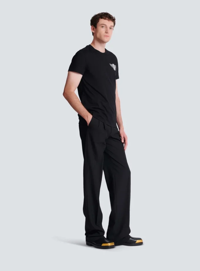 T-shirt med Balmain Wings-tryck T-shirt med Balmain Wings-tryck
