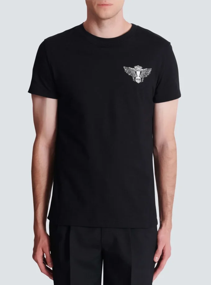 T-shirt med Balmain Wings-tryck T-shirt med Balmain Wings-tryck