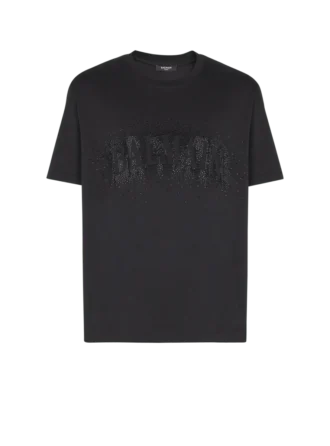 T-shirt med broderad kristalleffekt