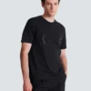 T-shirt med broderad kristalleffekt T-shirt med broderad kristalleffekt