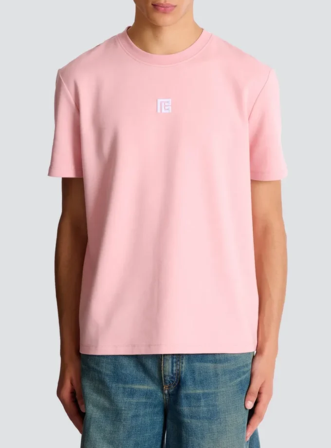 T-shirt med broderad logotyp