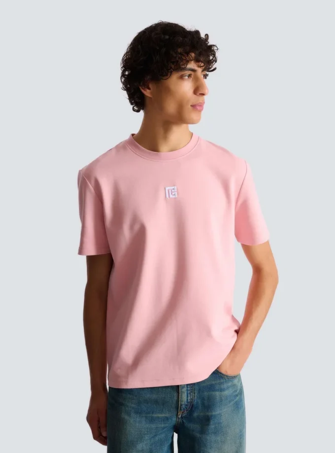 T-shirt med broderad logotyp