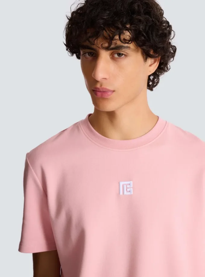 T-shirt med broderad logotyp