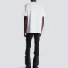T-shirt med flockat Balmain Letter-logo T-shirt med flockat Balmain Letter-logo