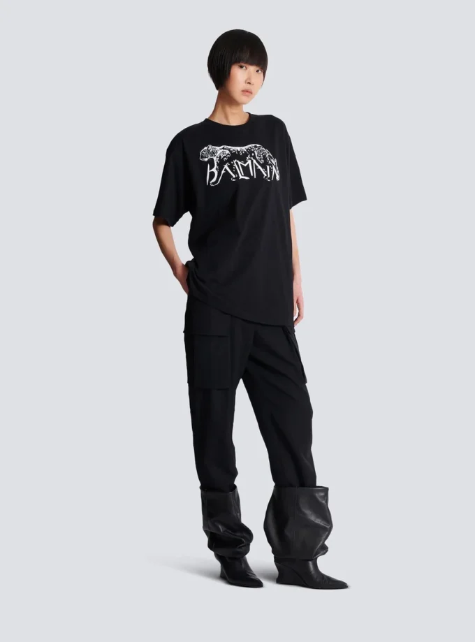 T-shirt med leopardmönster T-shirt med leopardmönster