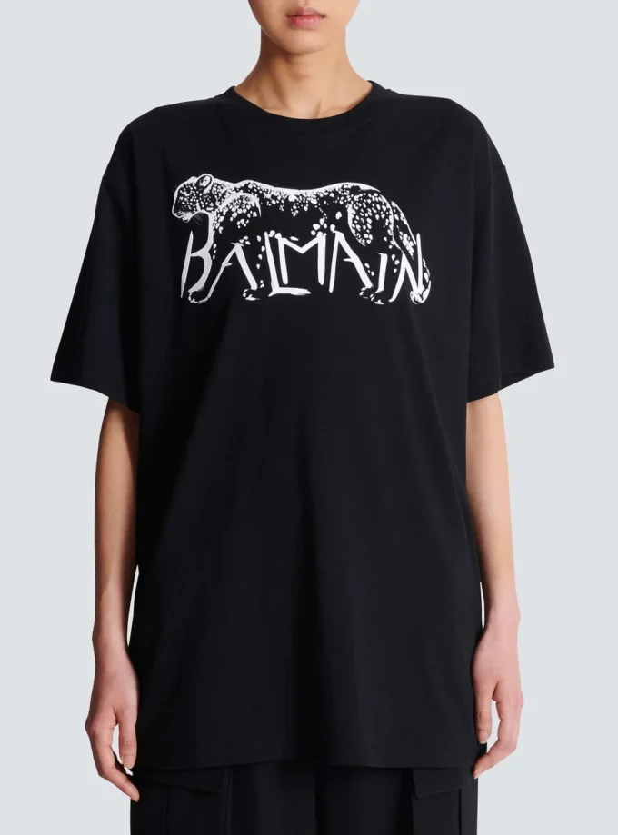T-shirt med leopardmönster T-shirt med leopardmönster