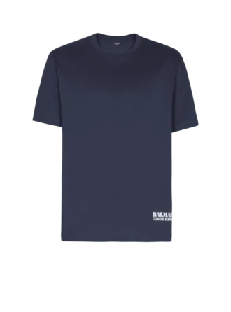T-shirt med liten Balmain-stämpel