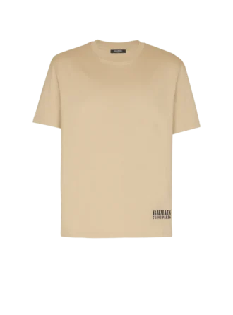 T-shirt med liten Balmain-stämpel