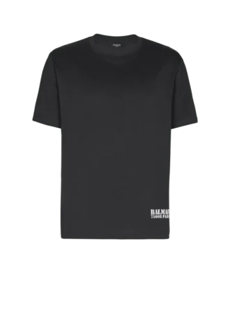 T-shirt med liten Balmain-stämpel