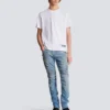 T-shirt med liten Balmain-stämpel T-shirt med liten Balmain-stämpel