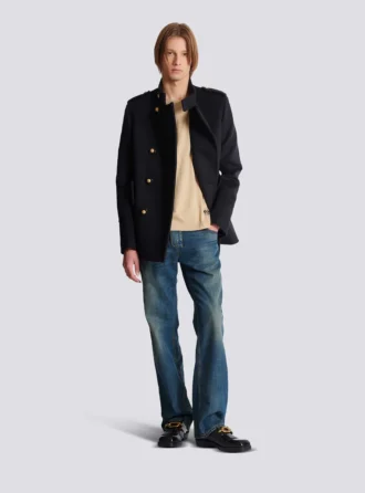 T-shirt med liten Balmain-stämpel