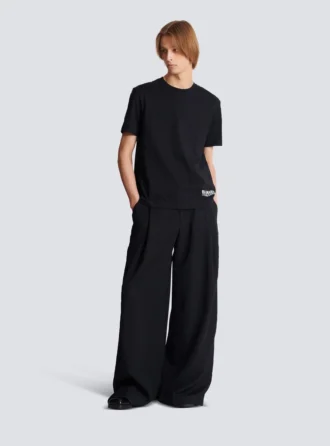 T-shirt med liten Balmain-stämpel