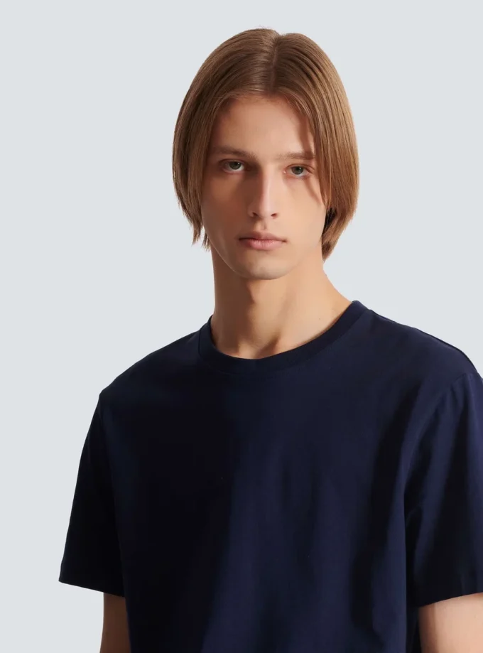 T-shirt med liten Balmain-stämpel T-shirt med liten Balmain-stämpel
