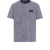 T-shirt med monogram och Balmain Couture-etikett