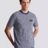 T-shirt med monogram och Balmain Couture-etikett