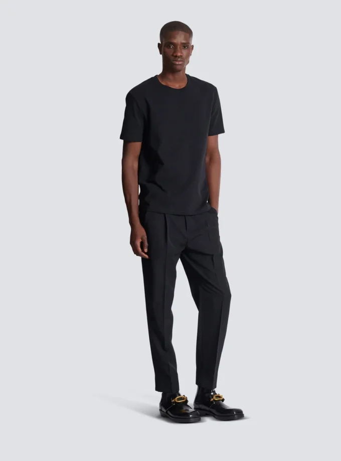 T-shirt med vintage Balmain-logotyp i gel T-shirt med vintage Balmain-logotyp i gel