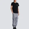 T-shirt med vintage Balmain-logotyp i gel T-shirt med vintage Balmain-logotyp i gel