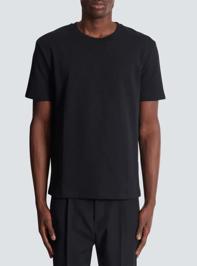 T-shirt med vintage Balmain-logotyp i gel T-shirt med vintage Balmain-logotyp i gel