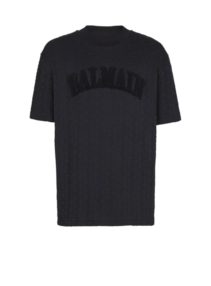 Terry-T-shirt med monogram